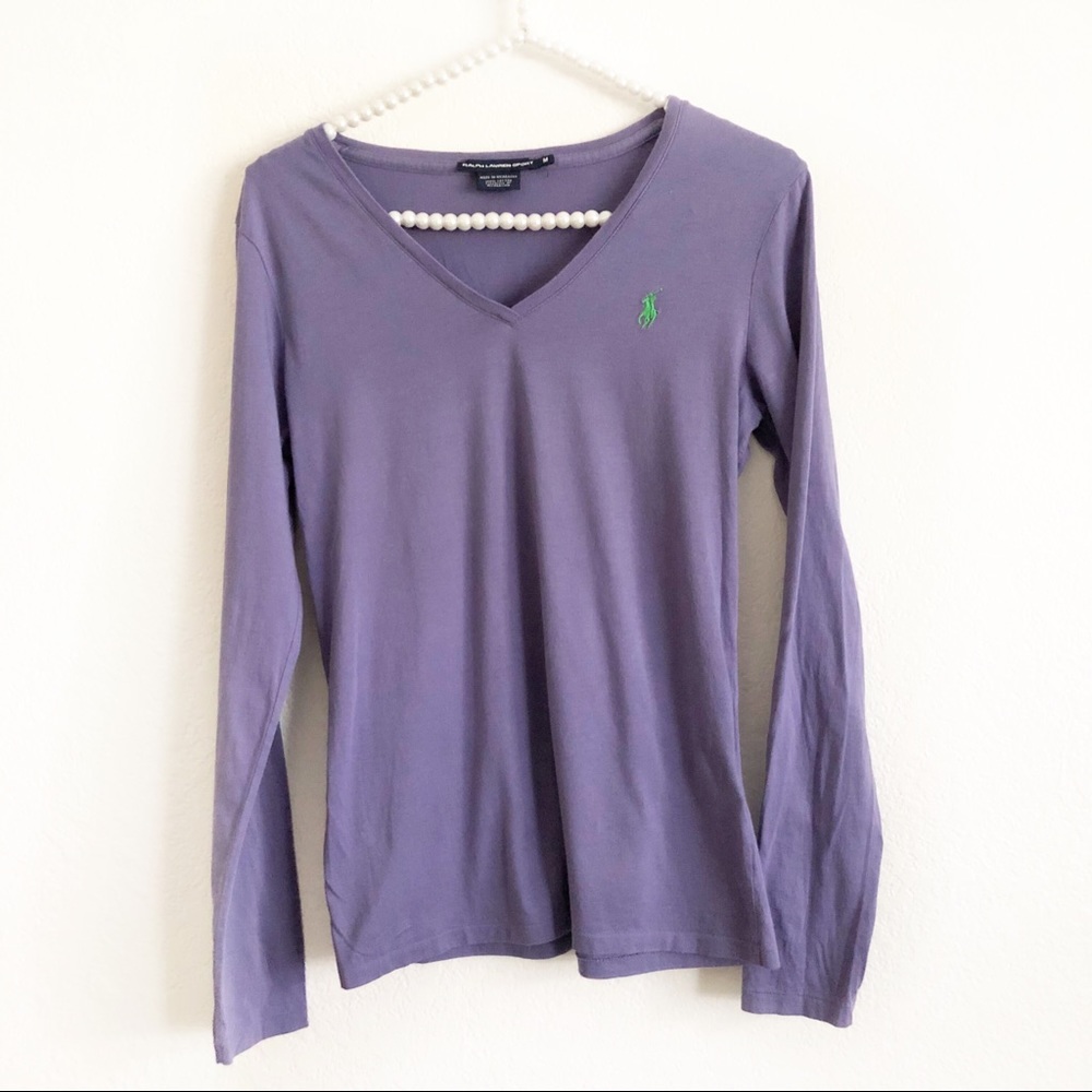 Ralph Lauren Sport Long Sleeve Purple Tee